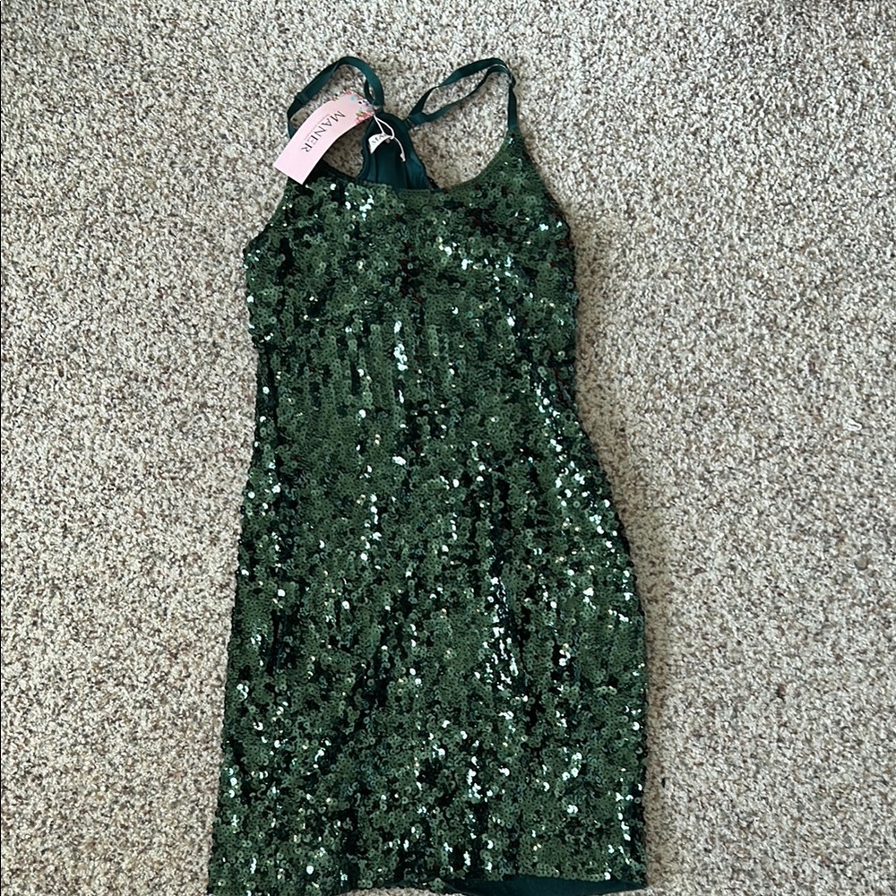 Emerald Sequin Dress